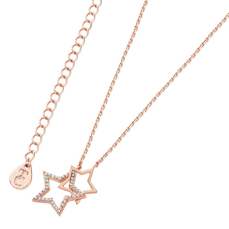 TIPPERARY STAR INTERLOCKING ROSE GOLD NECKLACE