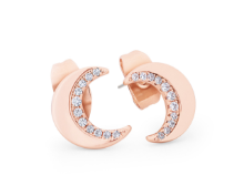 TIPPERARY HALF MOON EARRING ROSE GOLD