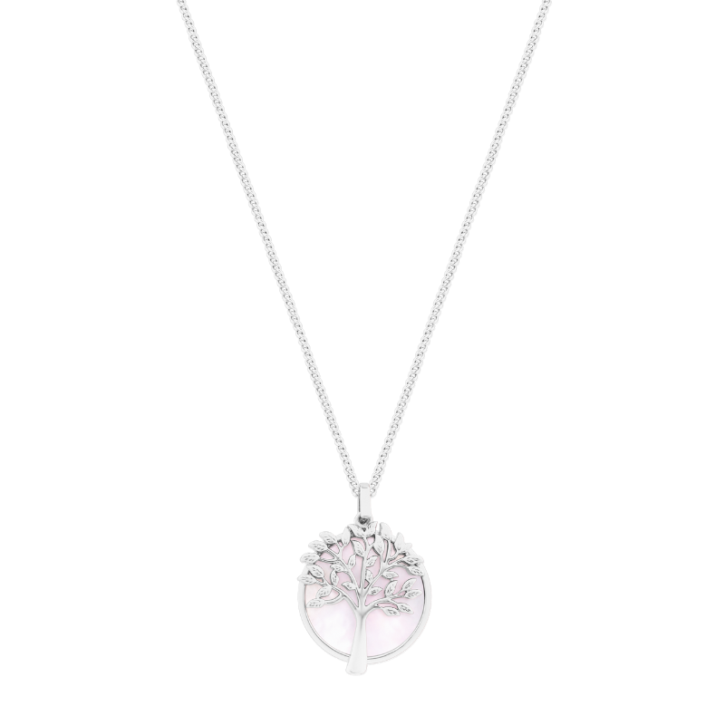 TIPPERARY PEARL MOON PENDANT SILVER