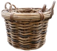 LOWS OF DUNDEE SMALL ROUND LOG BASKET
