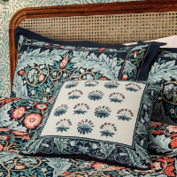 MORRIS & CO V&A EARTHLY PARADISE BEDDING IN TEAL & SEA GREEN