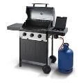 SWAN KANSAS 3 BURNER GAS BBQ WITH SIDE BU