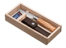 OPINEL OLIVE KNIFE & POUCH SET