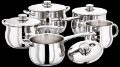 5 piece deep saucepan set 