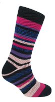 QUEST LADIES THERMAL INSULATED STRIPED SOCKS