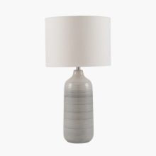 VENUS BLUE AND GREY OMBRE CERAMIC TABLE LAMP