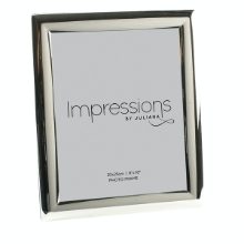 IMPRESSIONS SILVERPLATED PHOTO FRAME CURVED EDGE 8" X 10"