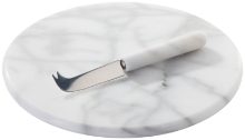 H373 Judge Marble Cheese Board & Knife 26cm-medium